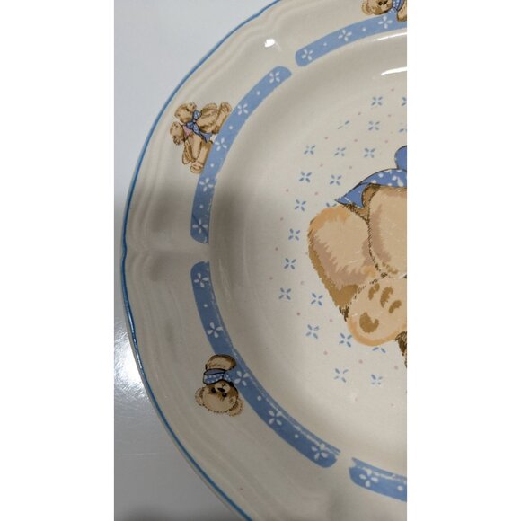 Tienshan Stoneware Teddy Bear Plate Dishwasher & Microwave Safe China - Picture 5 of 12